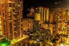 Weekly fireworks, Waikiki, Honolulu, Oahu, Hawaii. Art Print
